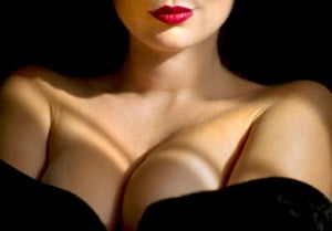 artistic portrait of breast implant results