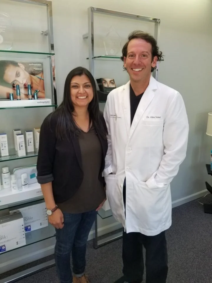 Cosmetic surgeon meets scholarship winner
